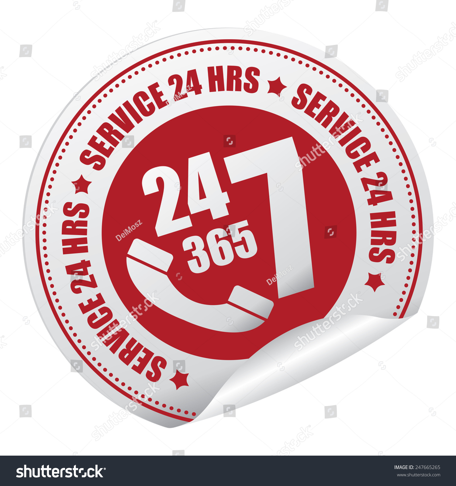 红24 7 365服务24小时或一天24小时,一周7天,