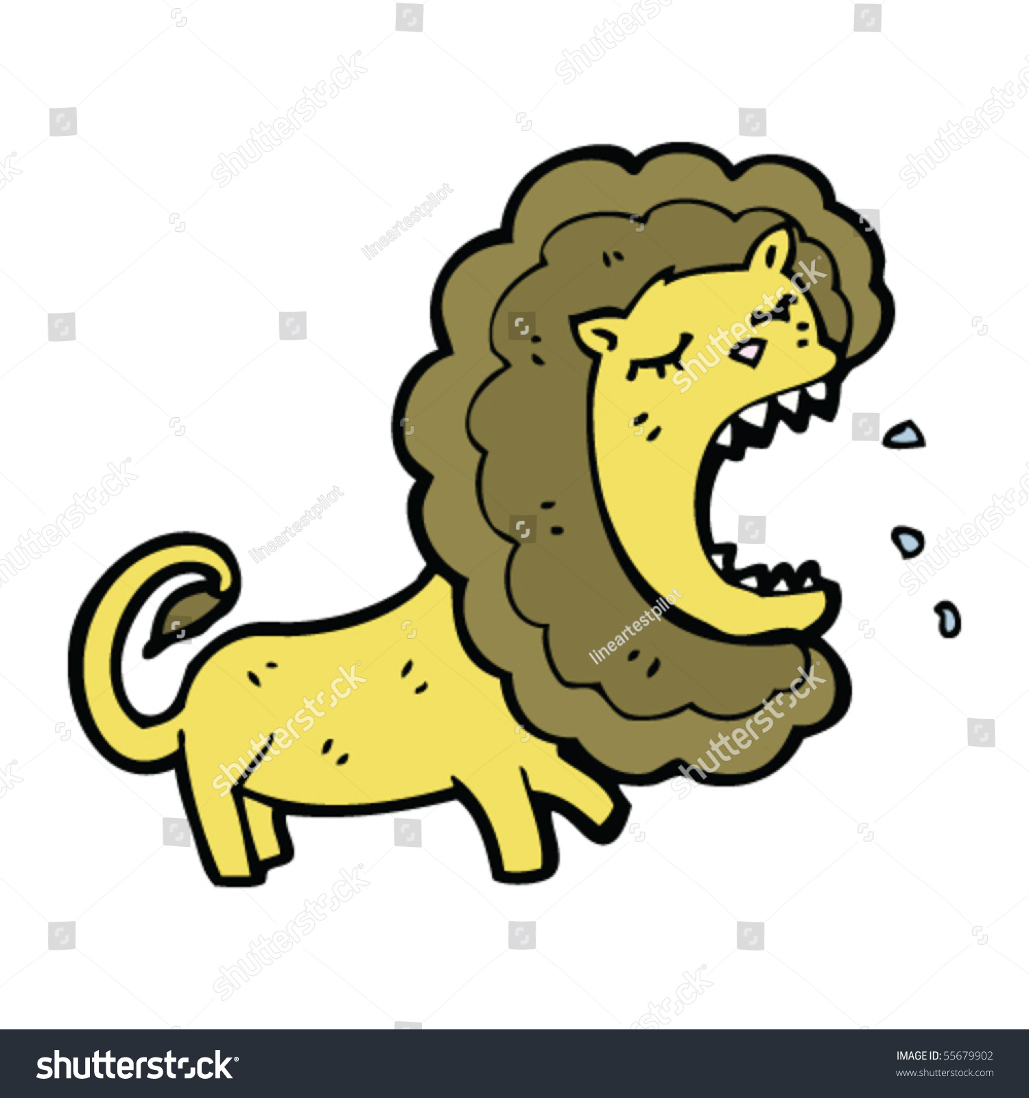 吼叫的卡通狮子图片素材-编号26518931-图行天下