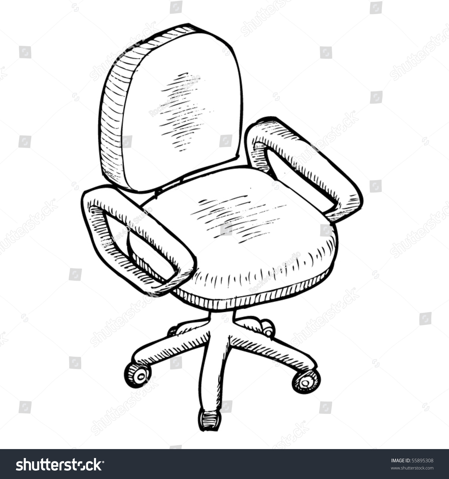 手绘的椅子-编辑,插图/剪贴图-海洛创意(hellorf)--.