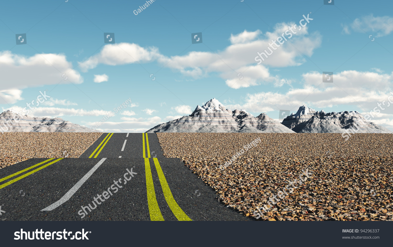 交通公路的蓝天-交通运输,自然-海洛创意(hellorf)-shutterstock中国