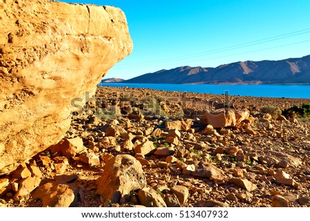 morocco africa the atlas dry mountain ground isolated hill