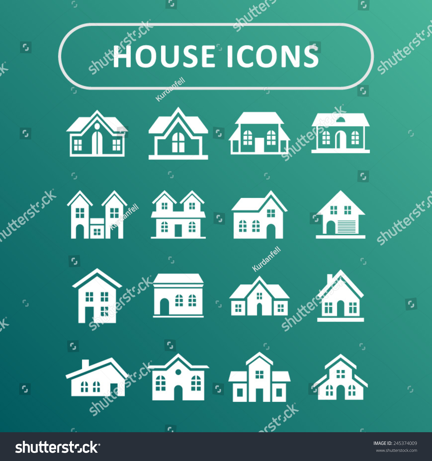 别墅图标-建筑物/地标,符号/标志-海洛创意(hellorf)-shutterstock