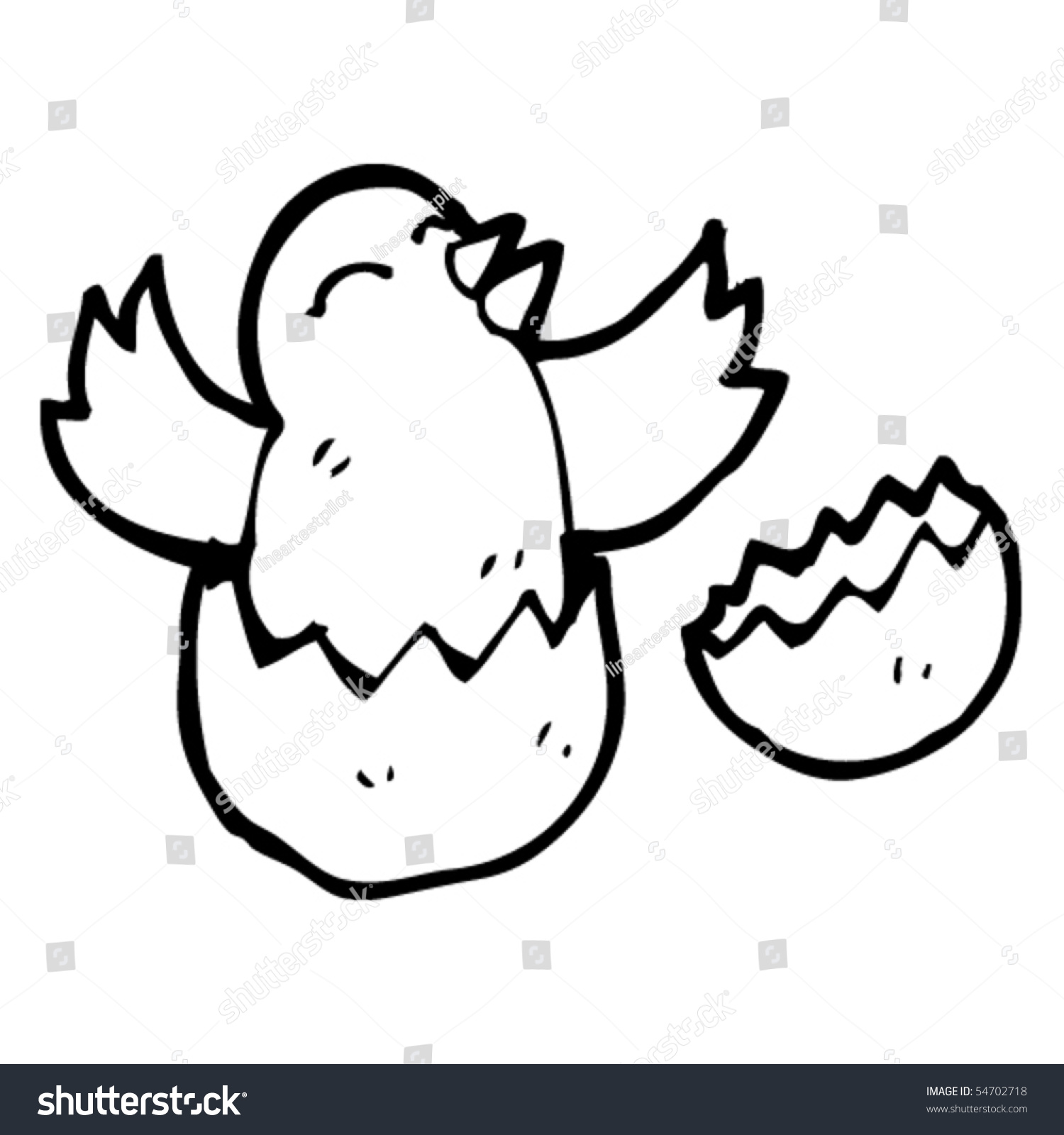 孵小鸡简笔画 简单图片